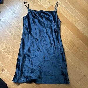 Aritzia Babaton Navy Blue Slip Dress